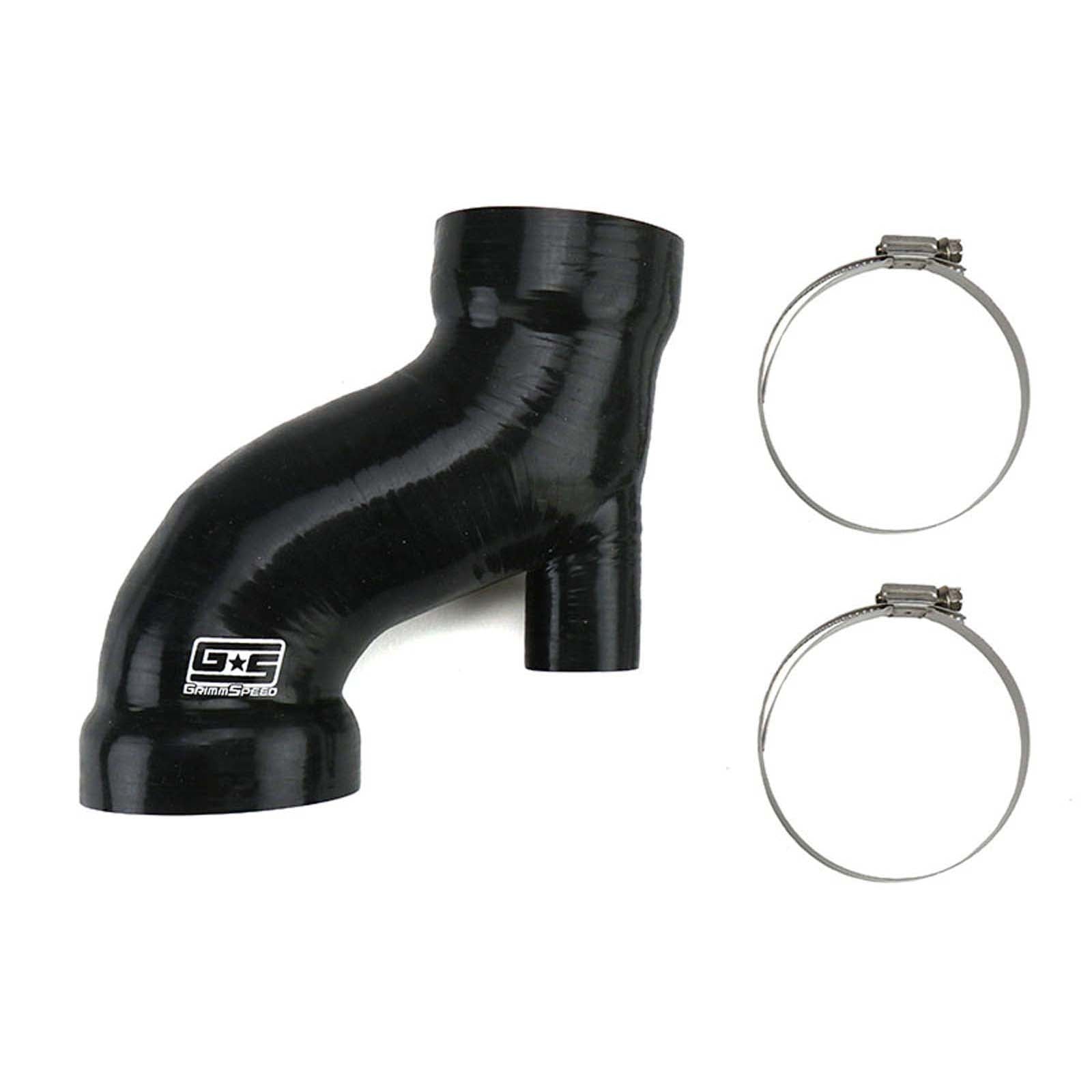 GrimmSpeed Post MAF Hose Kit Black w/ OEM Sound Generator Tube - 2015-2017 Subaru STI